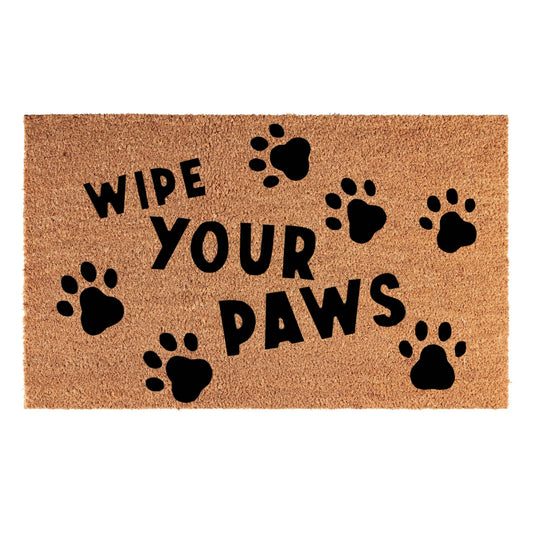 X0026VT7E9 x 14, MYPURECORE Coir Door Mat (60x40cm) - Non-Slip & Absorbent, Indoor/Outdoor, Eco-Friendly - Ideal as Front Door, Entrance, Floor, Welcome Mat - Large Size, Dirt Trapper, Washable (WIPE PAWS)