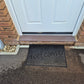 Rubber Doormat 60cm x 40cm - 'Welcome' (Small Flowers)