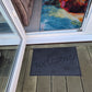 Rubber Doormat 60cm x 40cm - 'Welcome' (Small Flowers)