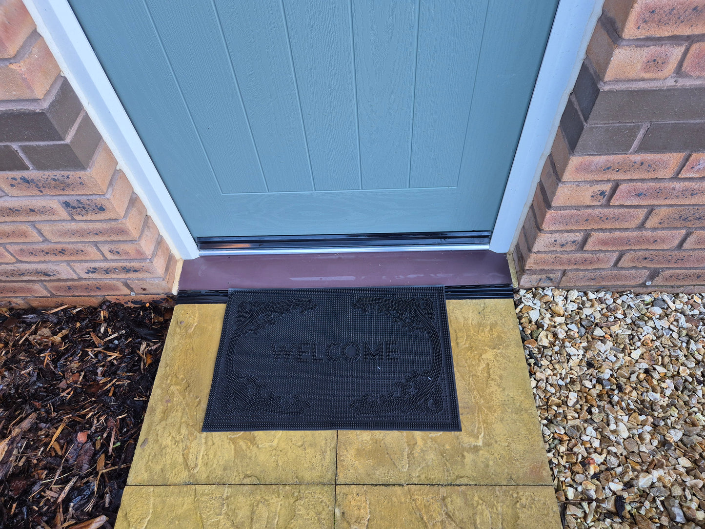 Rubber Doormat 60cm x 40cm - 'Welcome' (D2)