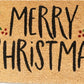 Doormat 60cm x 40cm -  'Merry Christmas' (Holly)