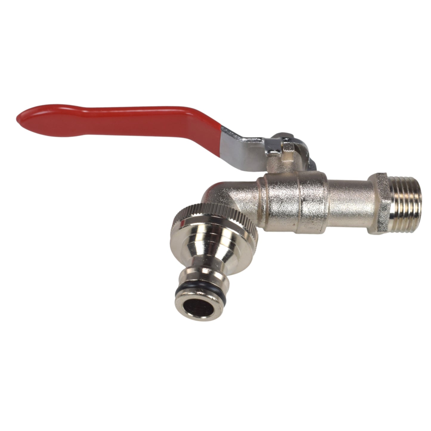 Lever Tap Kit with Barb/Quick Connect Outlet, ½” and ¾” BSP Thread Inlet