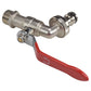 Lever Tap Kit with Barb/Quick Connect Outlet, ½” and ¾” BSP Thread Inlet