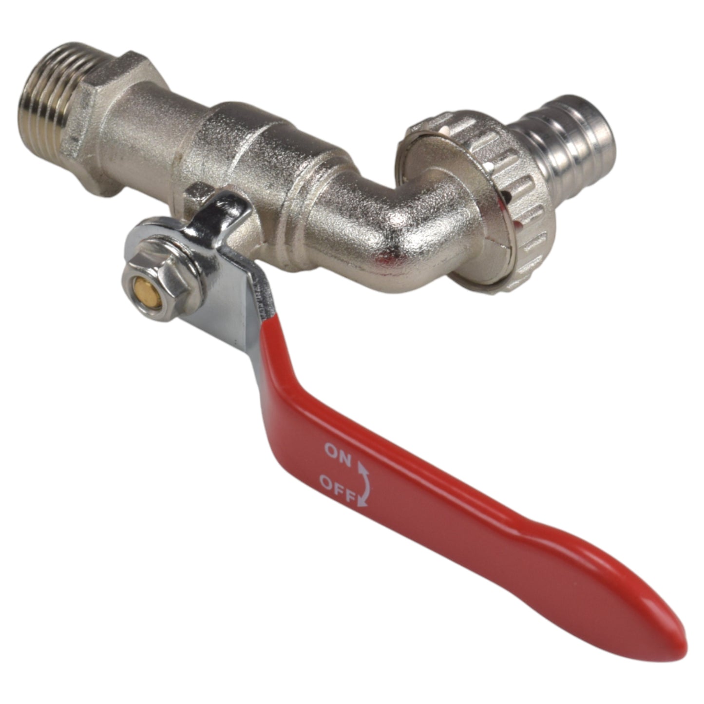 Lever Tap Kit with Barb/Quick Connect Outlet, ½” and ¾” BSP Thread Inlet