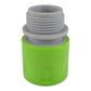 Male & Female Threaded Hose Quick Connector Set with Valve (Lime)