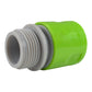 Male & Female Threaded Hose Quick Connector Set with Valve (Lime)