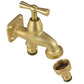 Brass Bib Tap with Quick Connect Inlet and Outlet