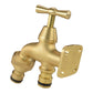 Brass Bib Tap with Quick Connect Inlet and Outlet