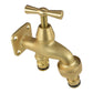 Brass Bib Tap with Quick Connect Inlet and Outlet