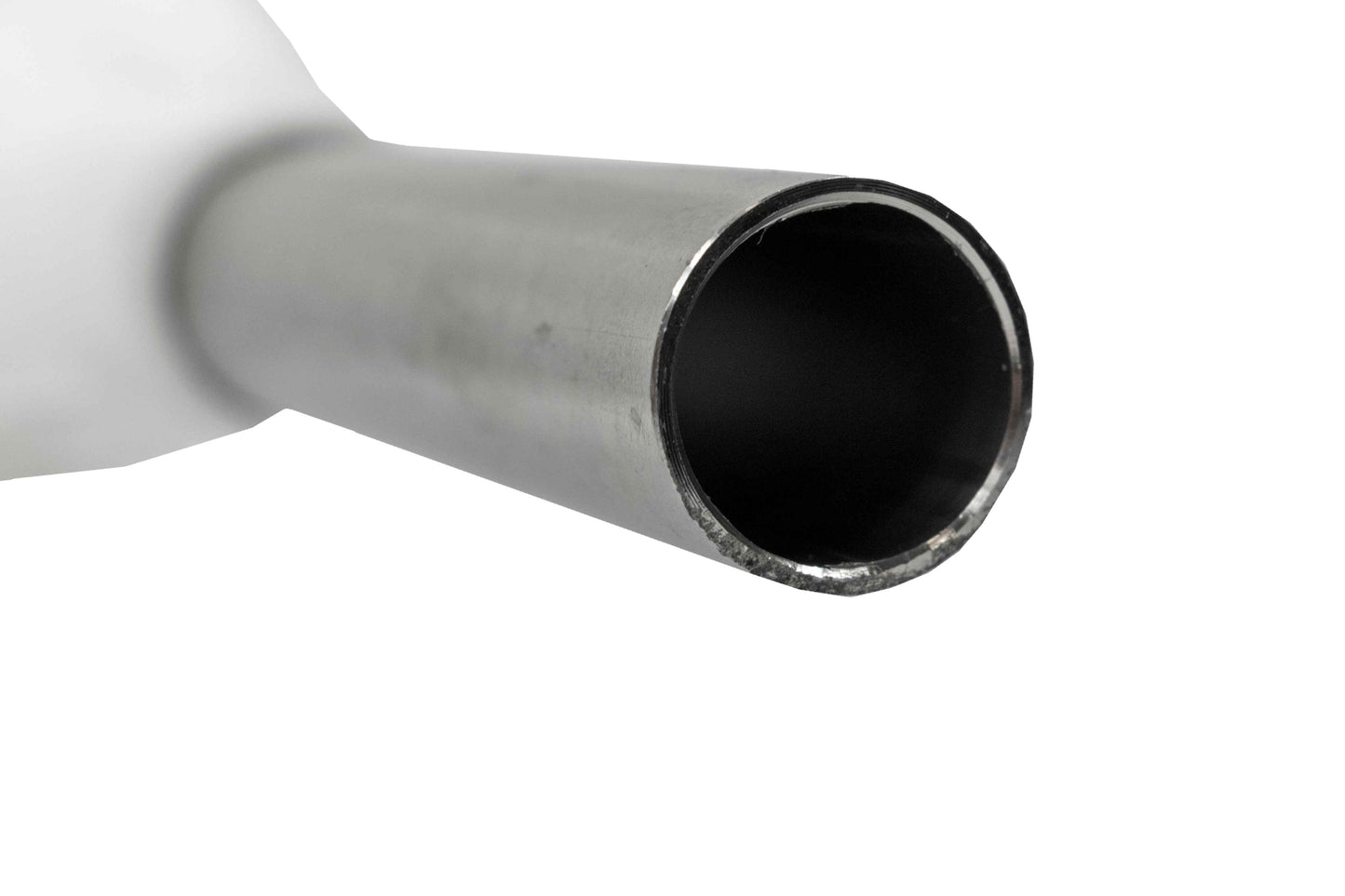 Fuel Gun White 3/4" Barb Inlet - Metal Outlet