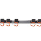 Wall Mount Tool Rack Rail with 5 x S Hanging Hooks