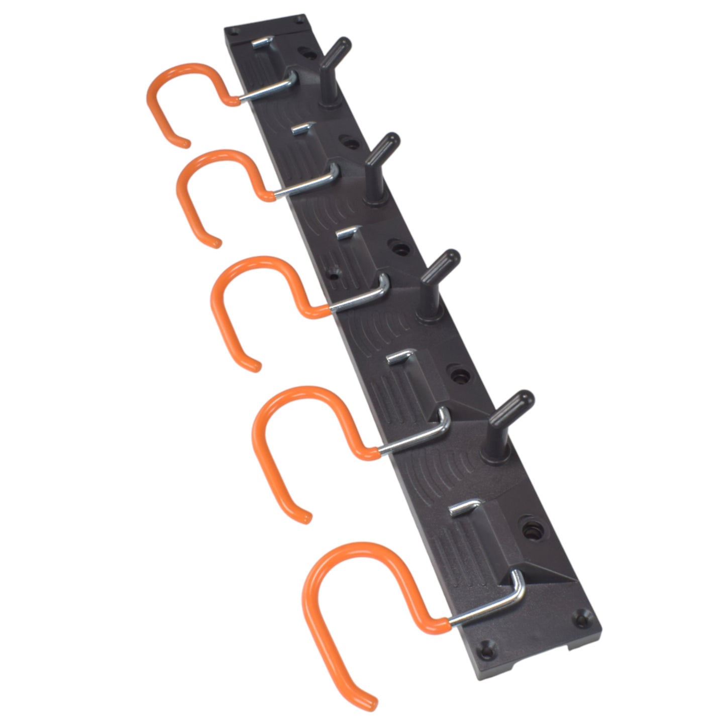 Tool Rail with Adjustable Peg Hooks and S Hanging Hooks