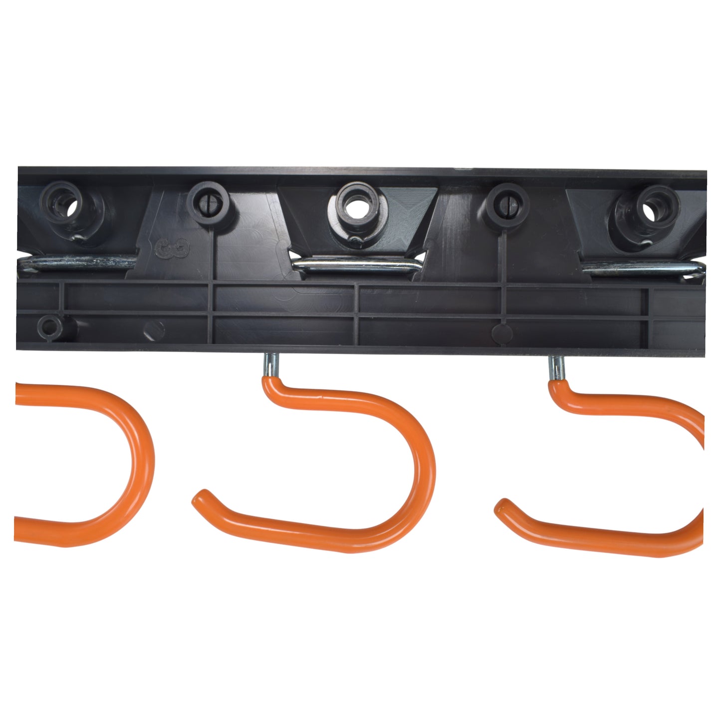 Tool Rail with Adjustable Peg Hooks and S Hanging Hooks