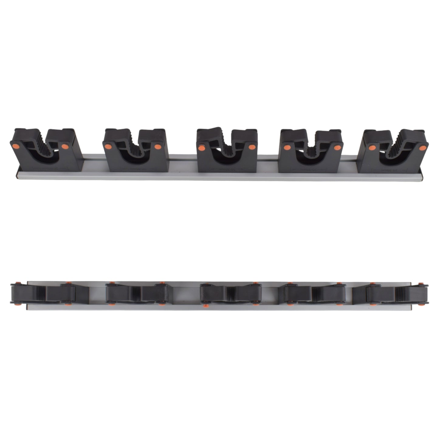 Wall Mount Tool Holder Rail – Gripper Design (5 Handles)