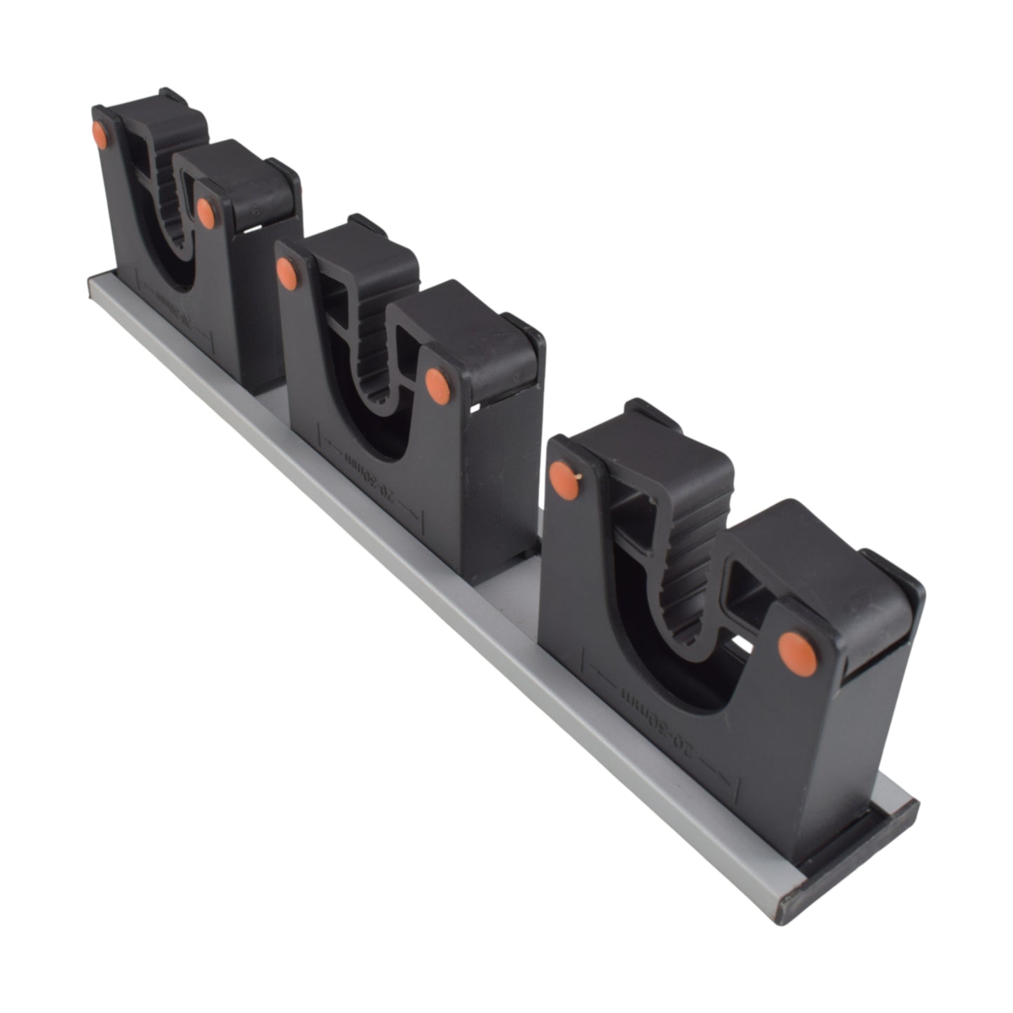 Wall Mount Tool Holder Rail – Gripper Design (3 Handles)