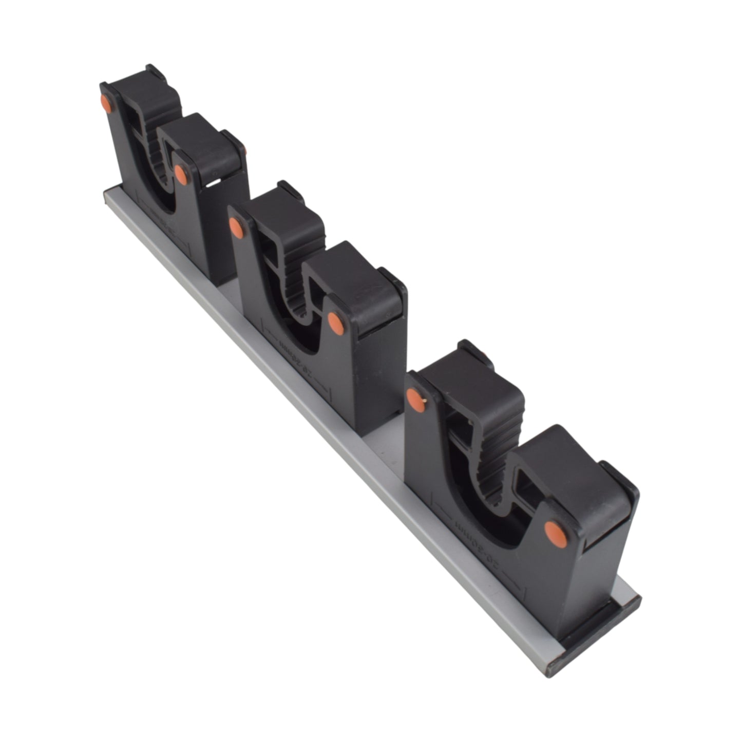 Wall Mount Tool Holder Rail – Gripper Design (3 Handles)