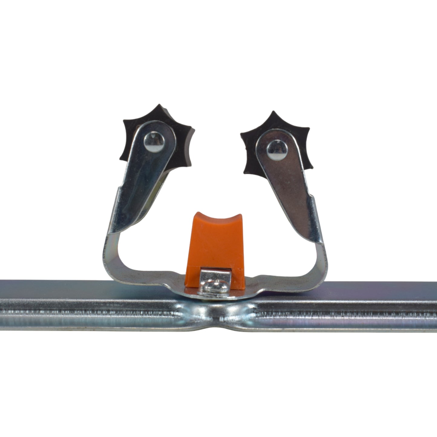 Wall Mount Tool Holder Rail - Roller Grip Design (5 Handles)
