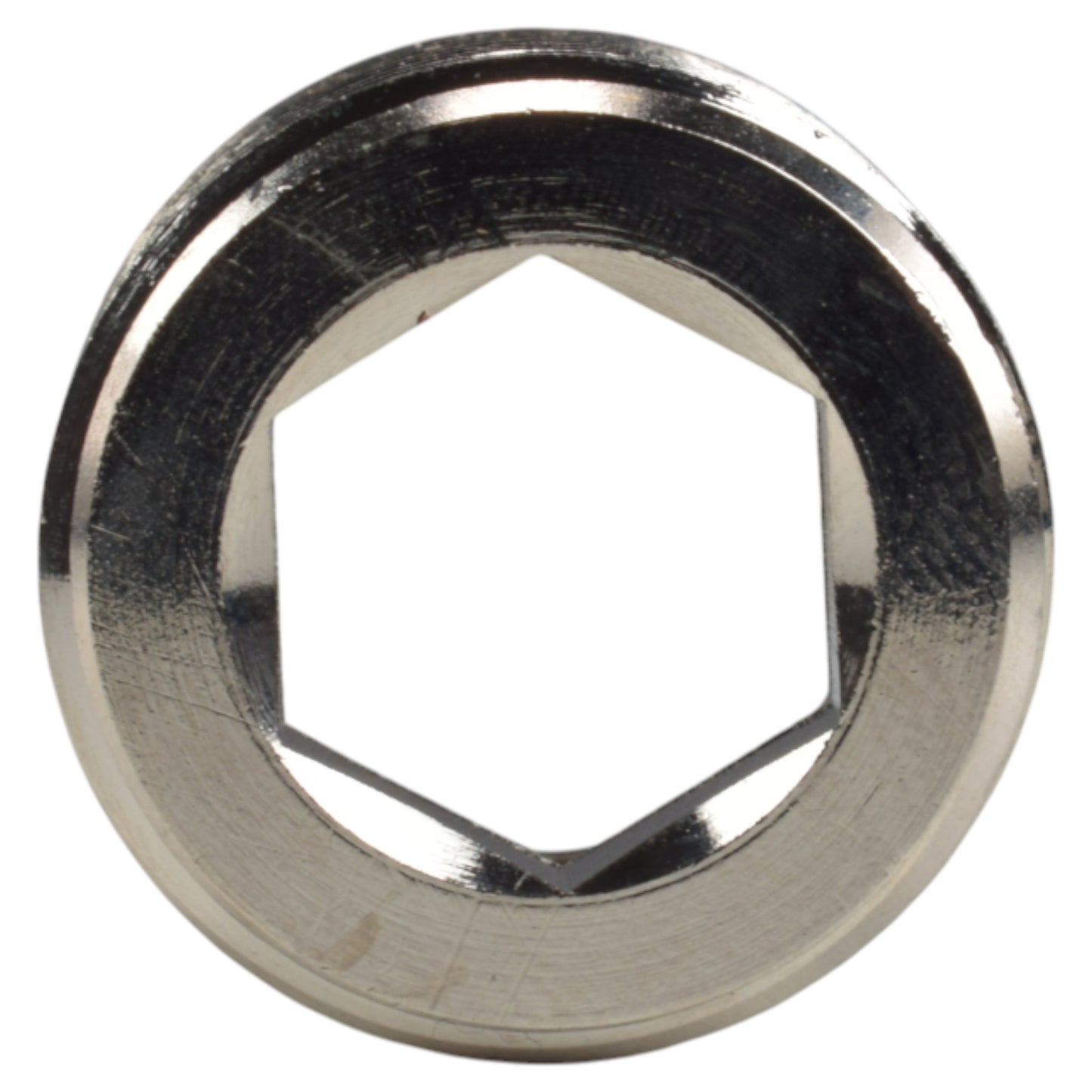 Thread Conversion Cap 3/4" BSPM - 1/2" BSPF, Nickel Plated
