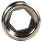 Thread Conversion Cap 3/4" BSPM - 1/2" BSPF, Nickel Plated