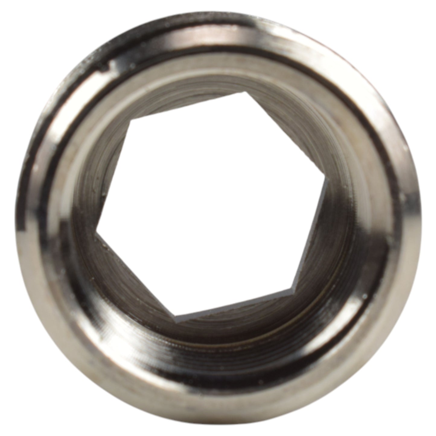 Thread Conversion Cap 3/4" BSPM - 1/2" BSPF, Nickel Plated