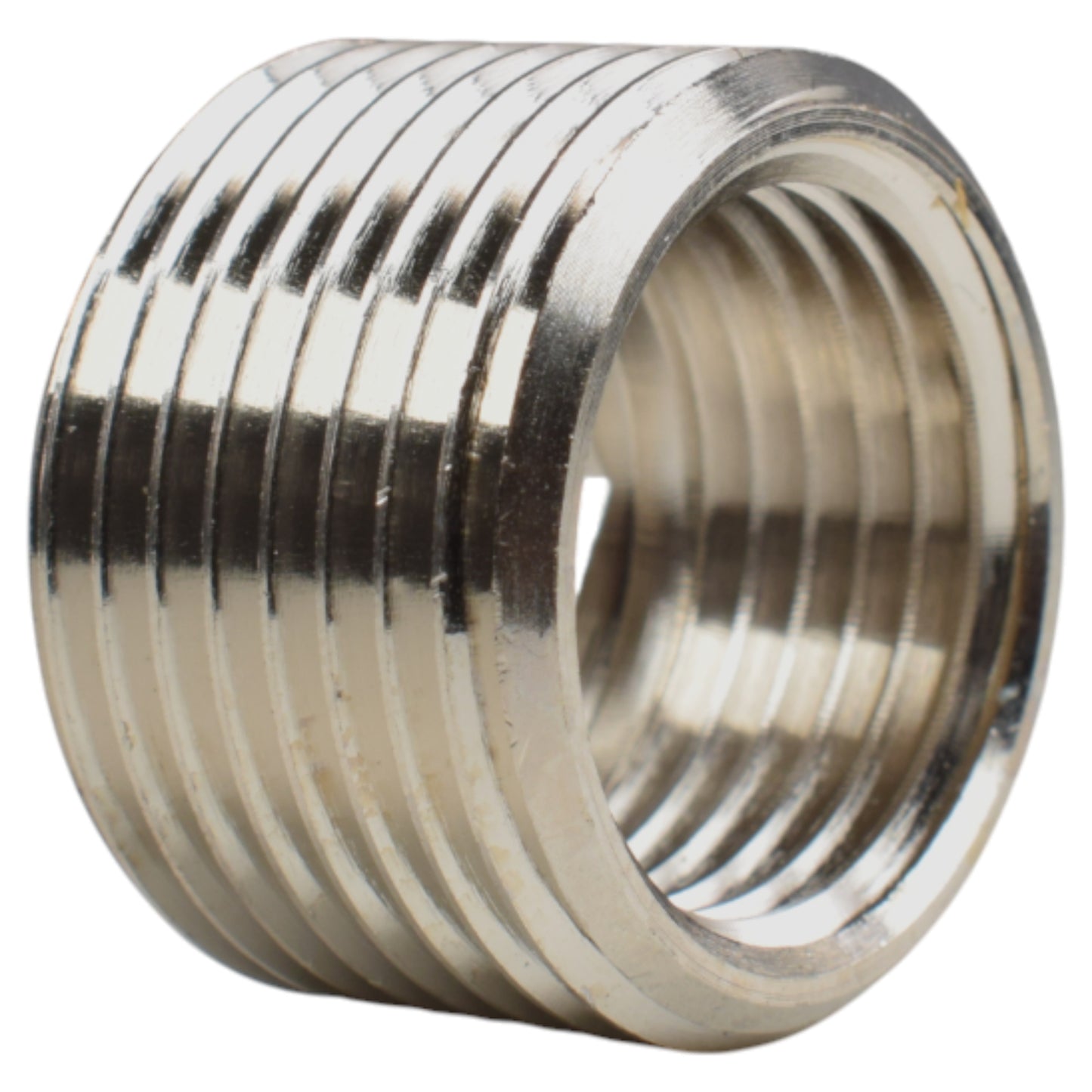 Thread Conversion Cap 3/4" BSPM - 1/2" BSPF, Nickel Plated