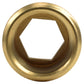 Thread Conversion Cap 3/4" BSPM - 1/2" BSPF, Brass