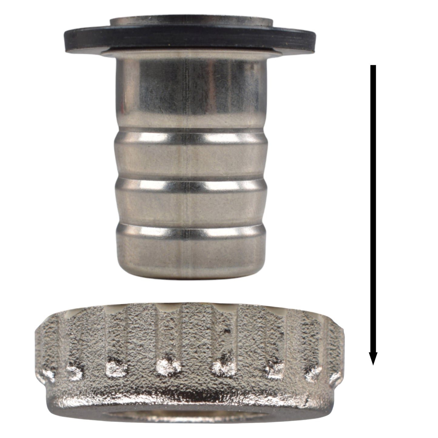 Double Lever Tap Kit with Barb/Quick Connect Outlet, ½” and ¾” BSP Thread Inlet