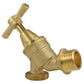 Brass Bib Tap Kit with Barb/Quick Connect Outlet, ½” and ¾” BSP Thread Inlet