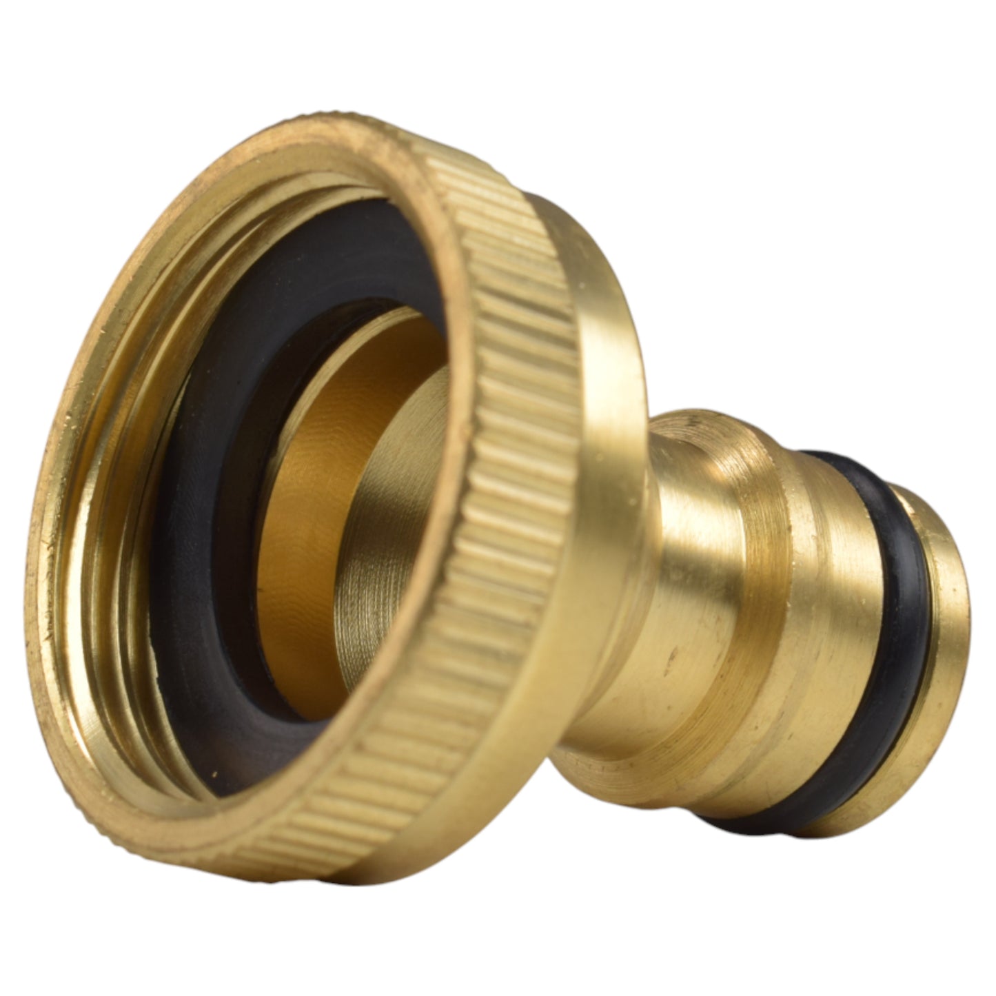 Brass Bib Tap Kit with Barb/Quick Connect Outlet, ½” and ¾” BSP Thread Inlet