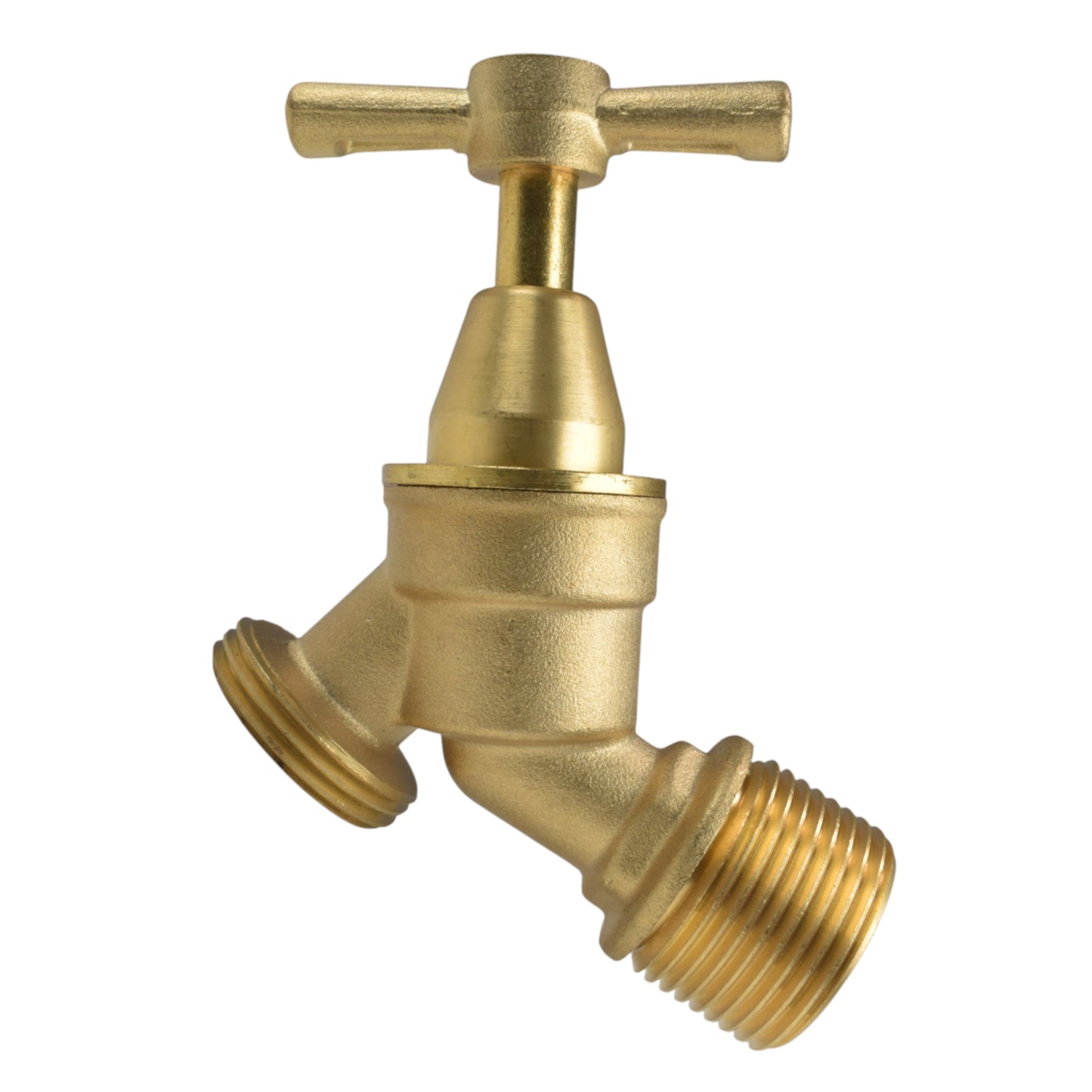 Brass Bib Tap Kit with Barb/Quick Connect Outlet, ½” and ¾” BSP Thread Inlet