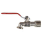 Lever Tap Kit with Barb/Quick Connect Outlet, ½” and ¾” BSP Thread Inlet