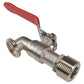 Lever Tap Kit with Barb/Quick Connect Outlet, ½” and ¾” BSP Thread Inlet
