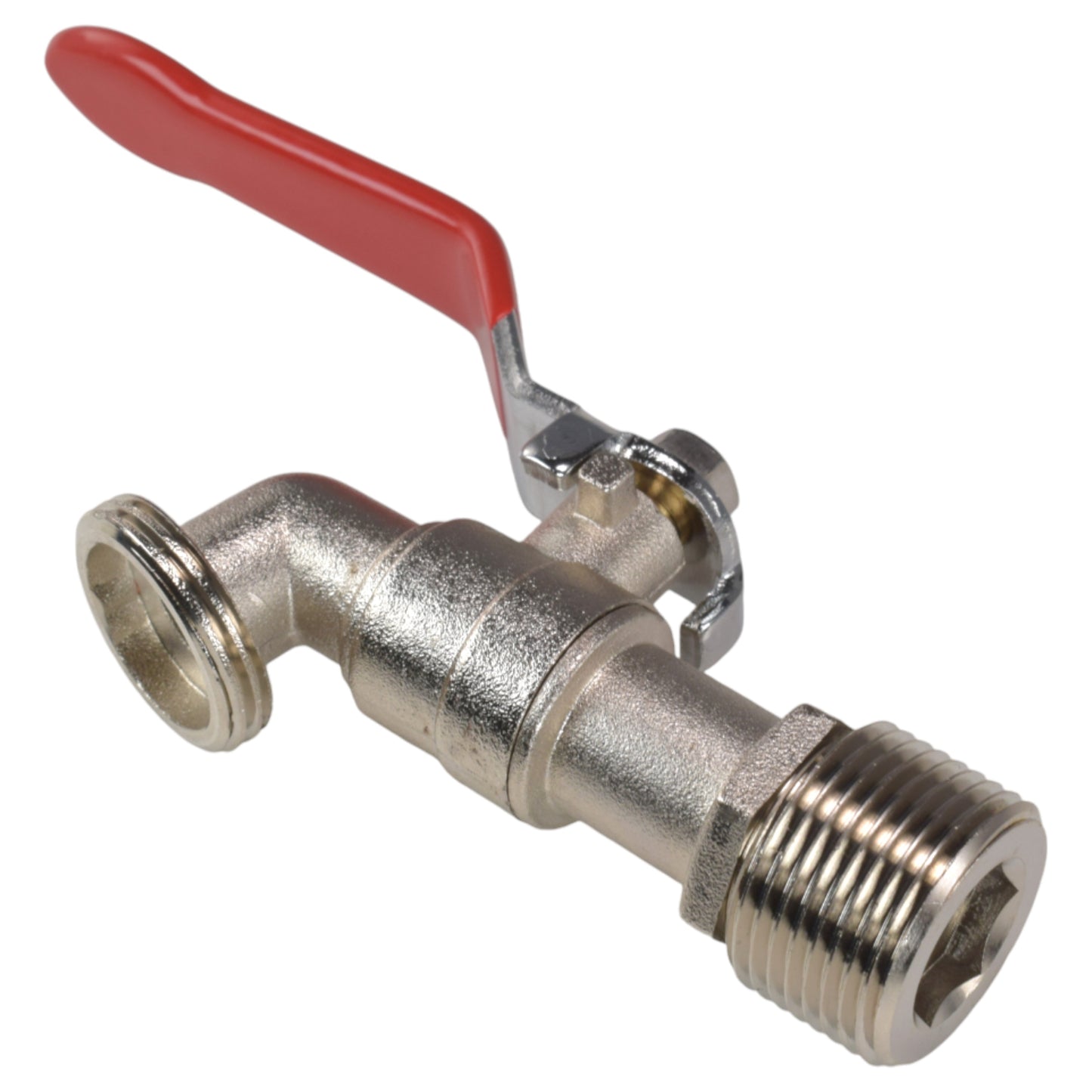 Lever Tap Kit with Barb/Quick Connect Outlet, ½” and ¾” BSP Thread Inlet