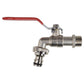Lever Tap Kit with Barb/Quick Connect Outlet, ½” and ¾” BSP Thread Inlet