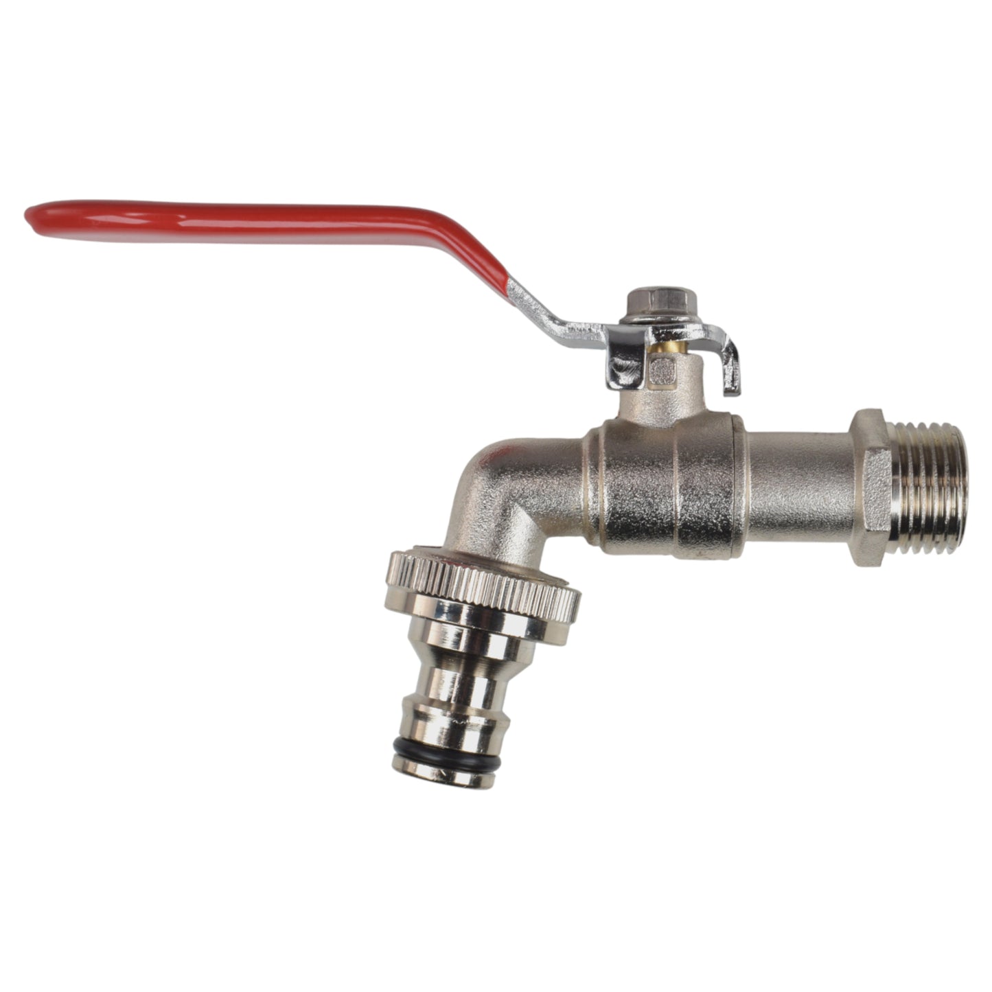 Lever Tap Kit with Barb/Quick Connect Outlet, ½” and ¾” BSP Thread Inlet