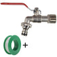 Lever Tap Kit with Barb/Quick Connect Outlet, ½” and ¾” BSP Thread Inlet