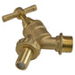 Brass Bib Tap Kit with Barb/Quick Connect Outlet, ½” and ¾” BSP Thread Inlet