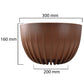 Mira Bowl Pot, Insert and Hole with Plug 300mm Eco Wood