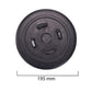 Mira Bowl Pot, Insert and Hole with Plug 300mm Gray