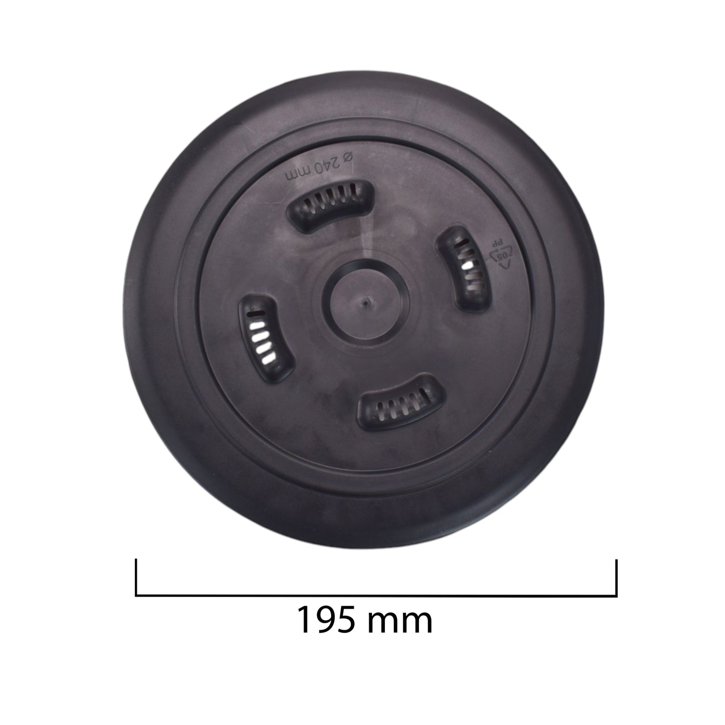 Mira Bowl Pot, Insert and Hole with Plug 300mm Gray