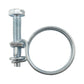 Double Wire Hose Clamp Galvanised 19mm-22mm