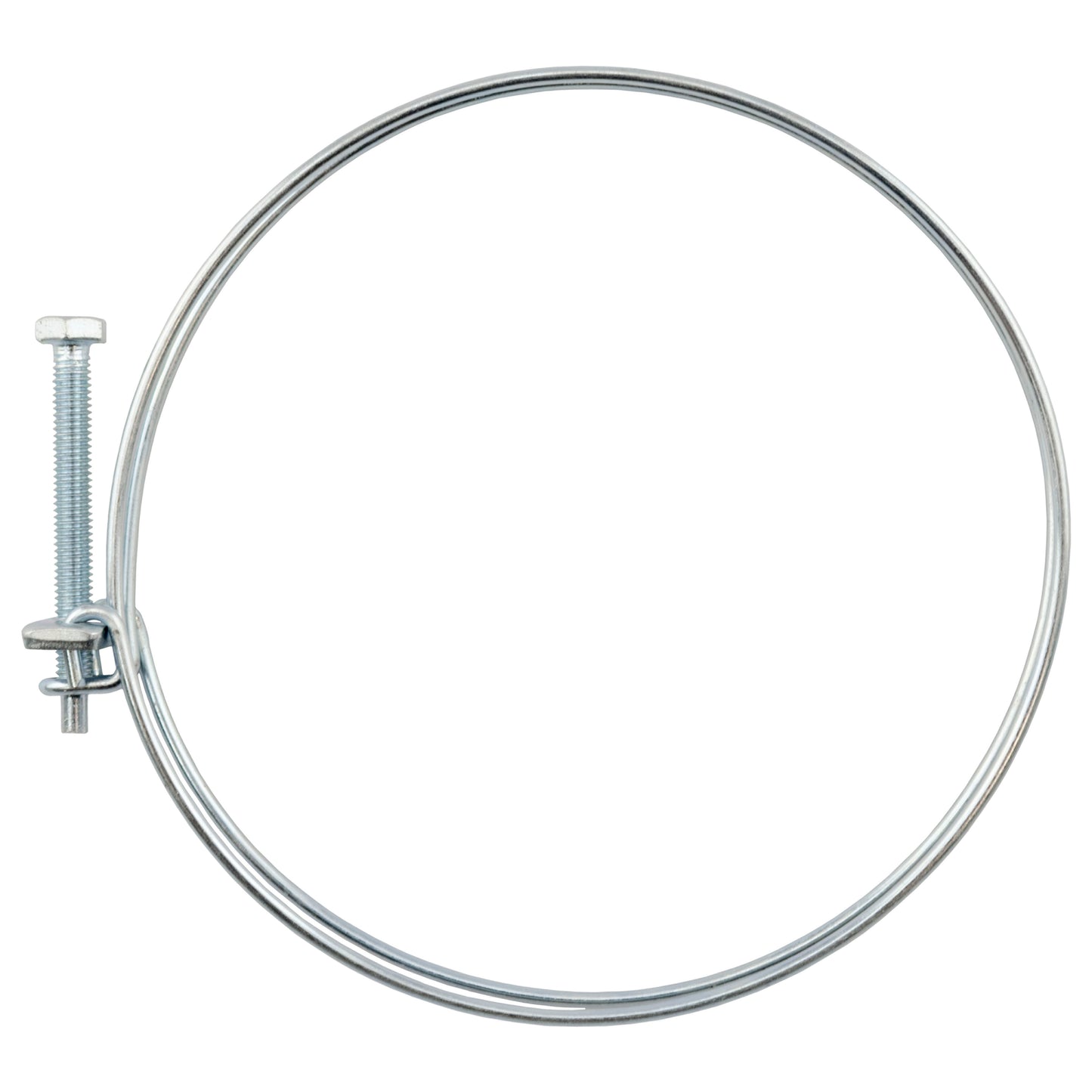 Double Wire Hose Clamp Galvanised 128mm-135mm