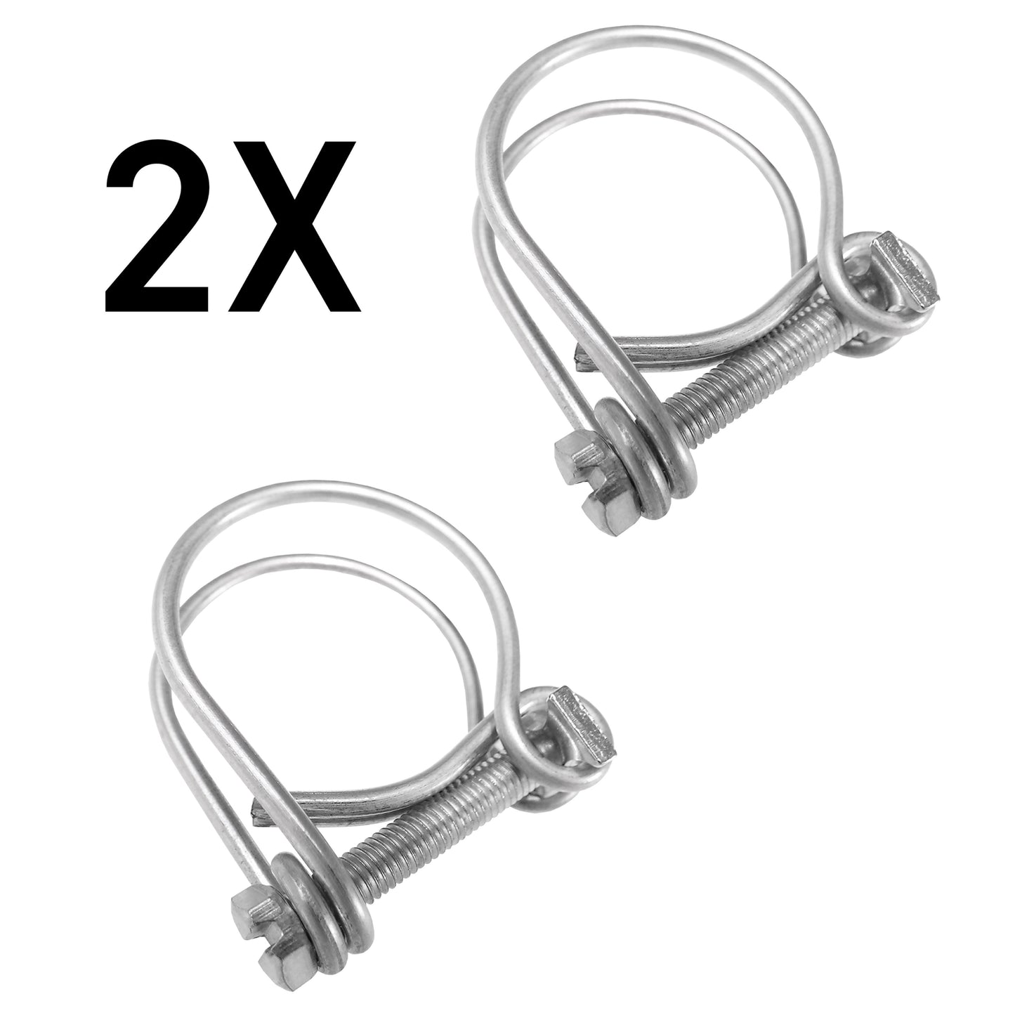 Corrugated Pipe 2" (50mm) with 2 x Double Wire Clips Set