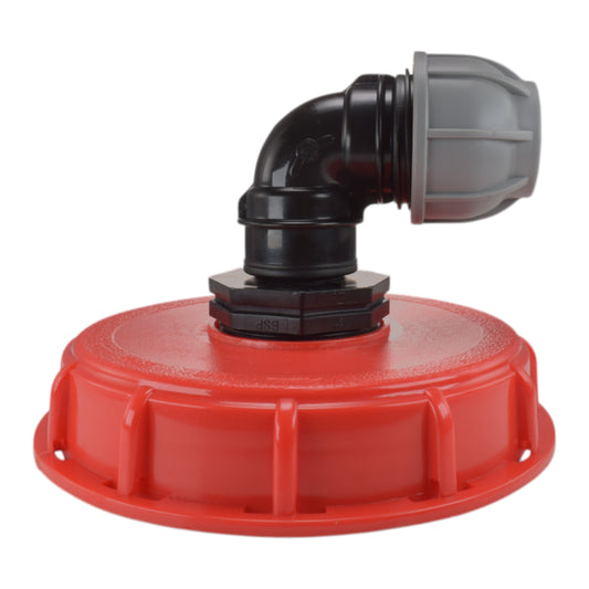 IBC 6-inch Cap Kit with 20mm MDPE Elbow
