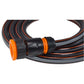 Garden Hose Carbon Plus with Black Orange Hose Connector Set