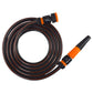 Garden Hose Carbon Plus with Black Orange Hose Connector Set