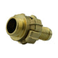 Wall Flange Kit 25mm MDPE + Lever Valve + 19mm Barbed Geka Set