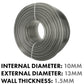 Grey Semi-Transparent PVC Pipe 10mm*13mm