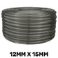 Grey Semi-Transparent PVC Pipe 12mm*15mm