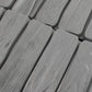 Lawn Edging, Plastic Palisade Wood Effect, 2.32m, Gray